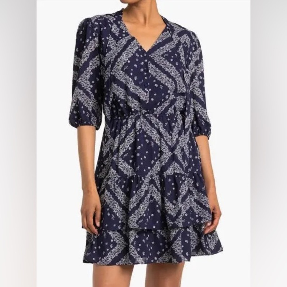 Nanette Lepore Navy and white Dress